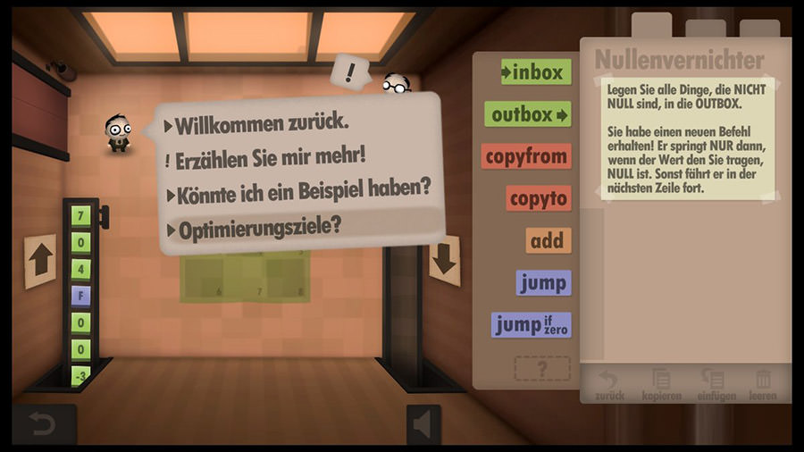 Human Resource Machine - Nullenvernichter