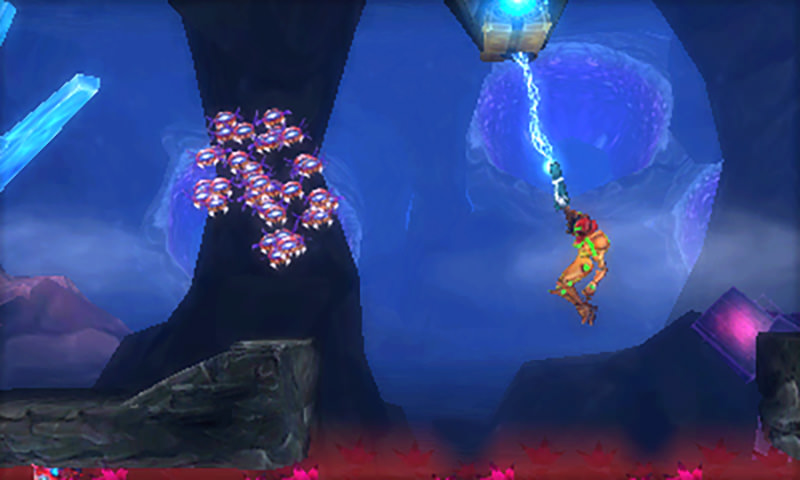 Metroid: Samus Returns - Einsatz des Grapple Beams